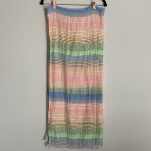 ☀️Sophisticated Summer Scarf - easy breezy neutral yet vibrant accessory.